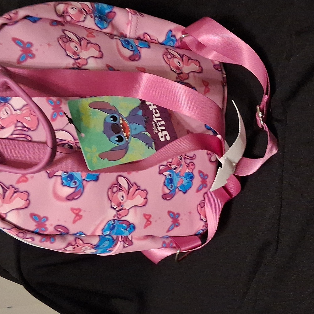 Disney Stitch Pink Kids Backpack - Picture 4 of 13